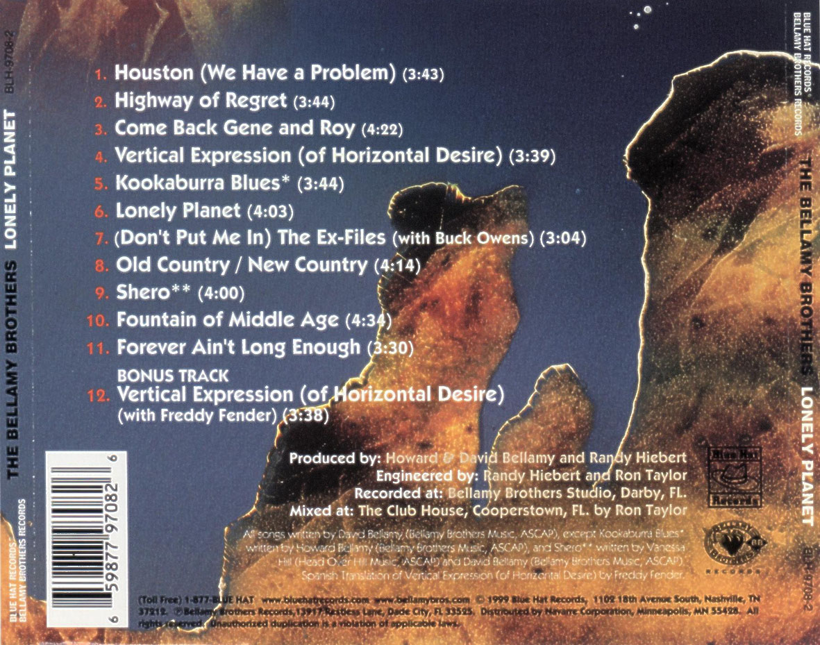 The Bellamy Brothers  Lonely Planet : Back